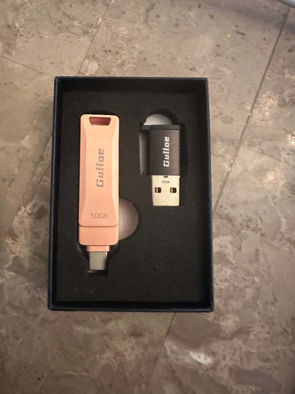 Gulloe 512GB USB Flash Drive in Rose Gold